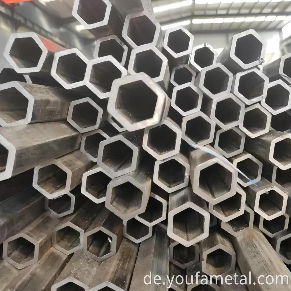 Hexagonal steel pipe